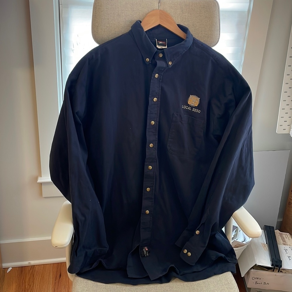 Union Line Twill Shirt Men’s XXL Made in US CWA Local 3250